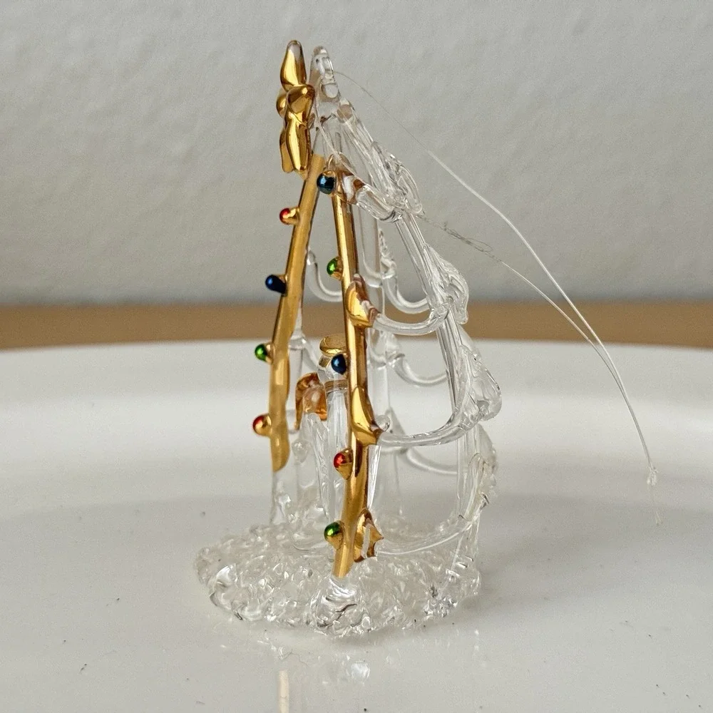 Vtg Spun Blown Glass Christmas Ornament Nativity Mary‎ Joseph Jesus Icicle Lot